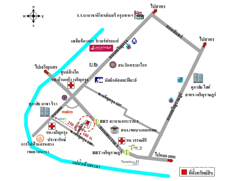 ที่ดินเปล่า บางคอแหลม กรุงเทพฯ 0-0-87.2ไร่ - 4