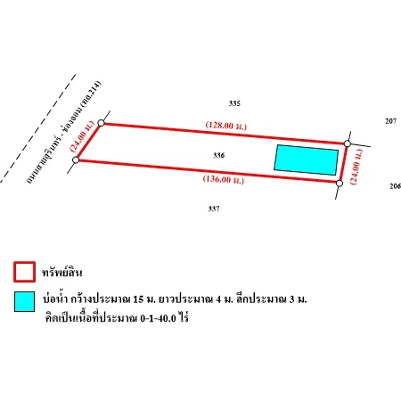 ที่ดินเปล่า ปราสาท สุรินทร์ 1-3-49ไร่ - 6