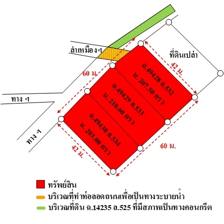 ที่ดินเปล่า แม่สอด ตาก 1-2-21.1ไร่ - 3
