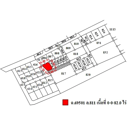 ที่ดินเปล่า ทวีวัฒนา กรุงเทพฯ 0-0-82ไร่ - 2