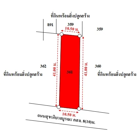 ที่ดินเปล่า กันทรารมย์ ศรีสะเกษ 0-1-9.6ไร่ - 7
