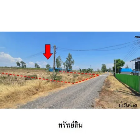 ที่ดินเปล่า ชัยบาดาล ลพบุรี 0-3-95ไร่