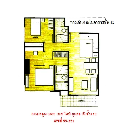 คอนโด เดอะเบส ไฮท์ อุดรธานี เมือง อุดรธานี - 3